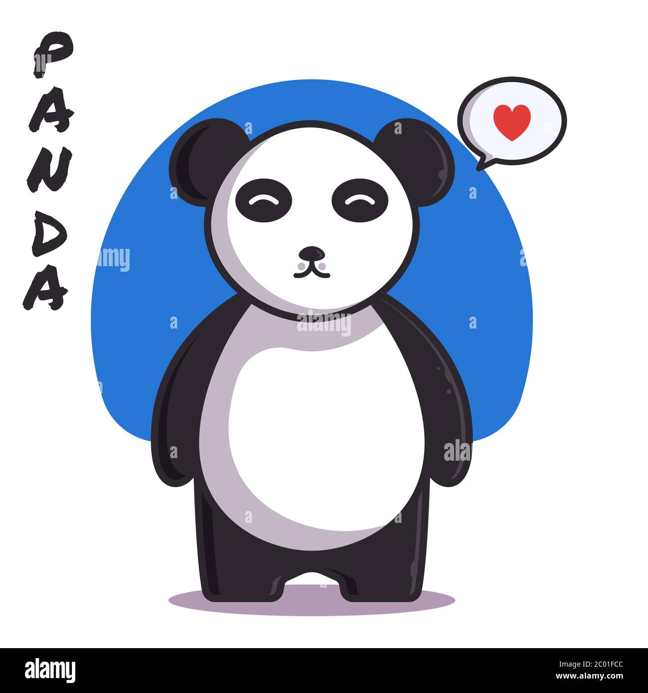 Panda cartoon character Stock Vector Images - Alamy