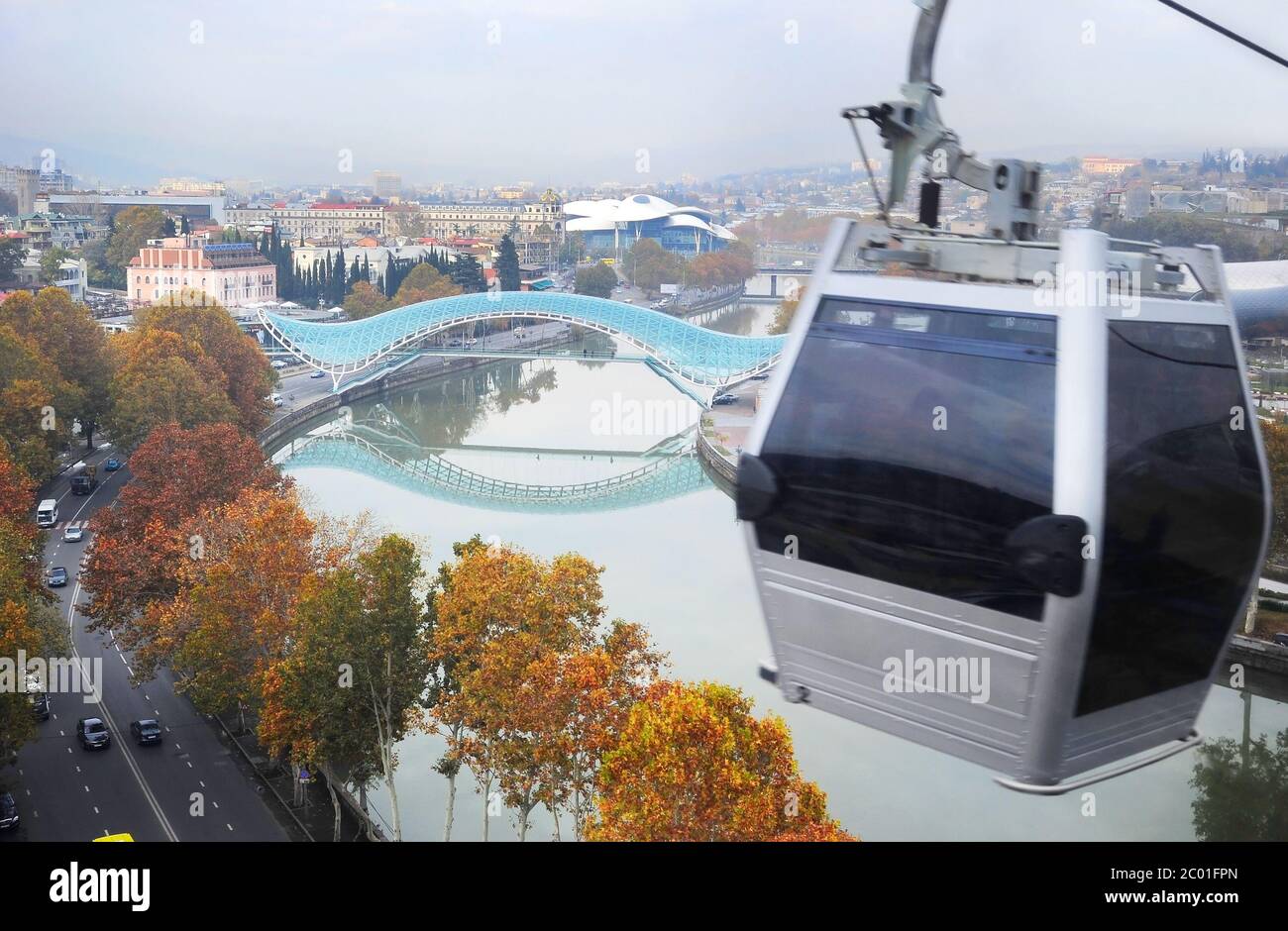 Tbilisi cable car Stock Photo - Alamy