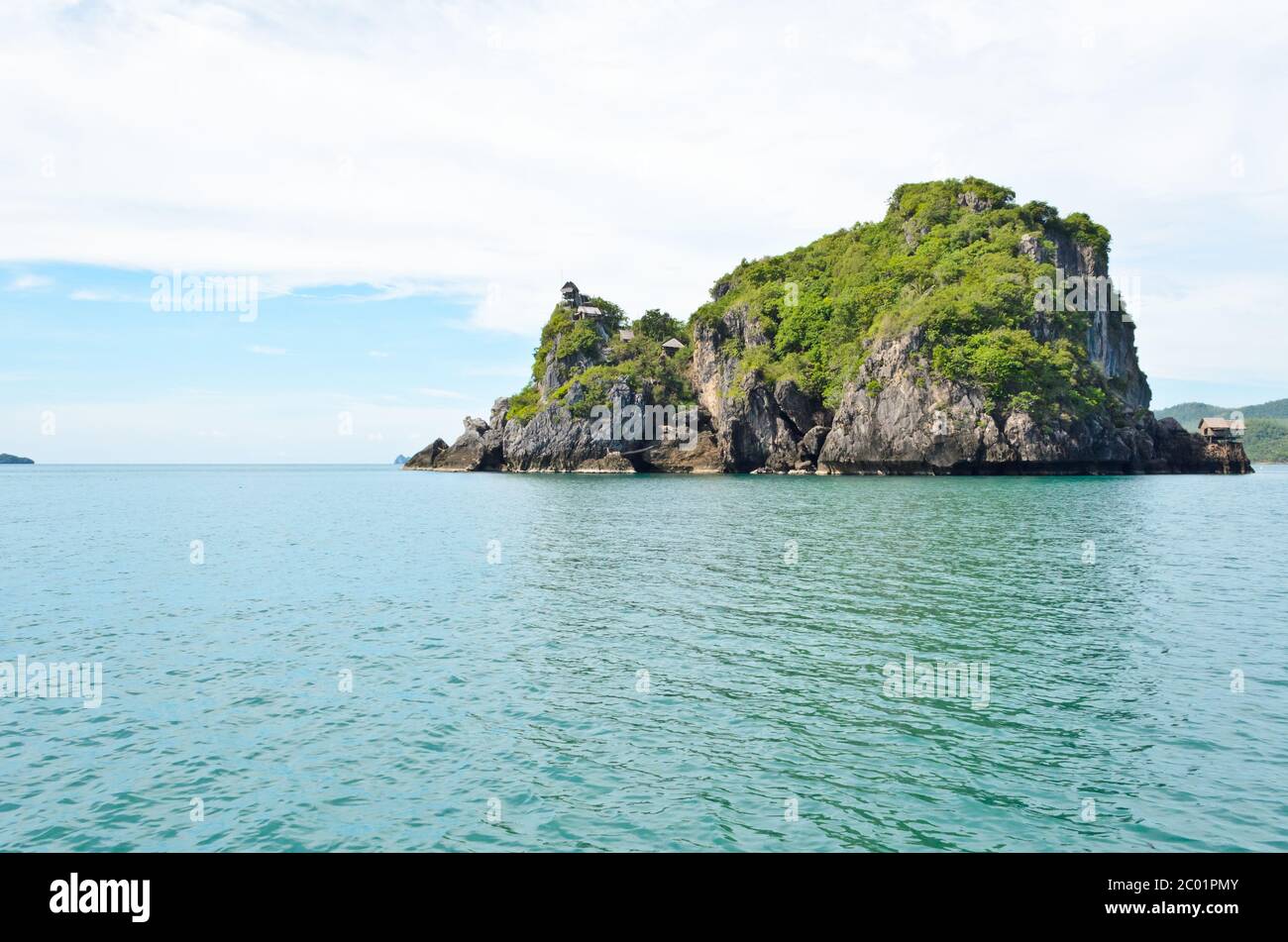 Islands for swallow nest harvesting in the sea Stock Photo Alamy