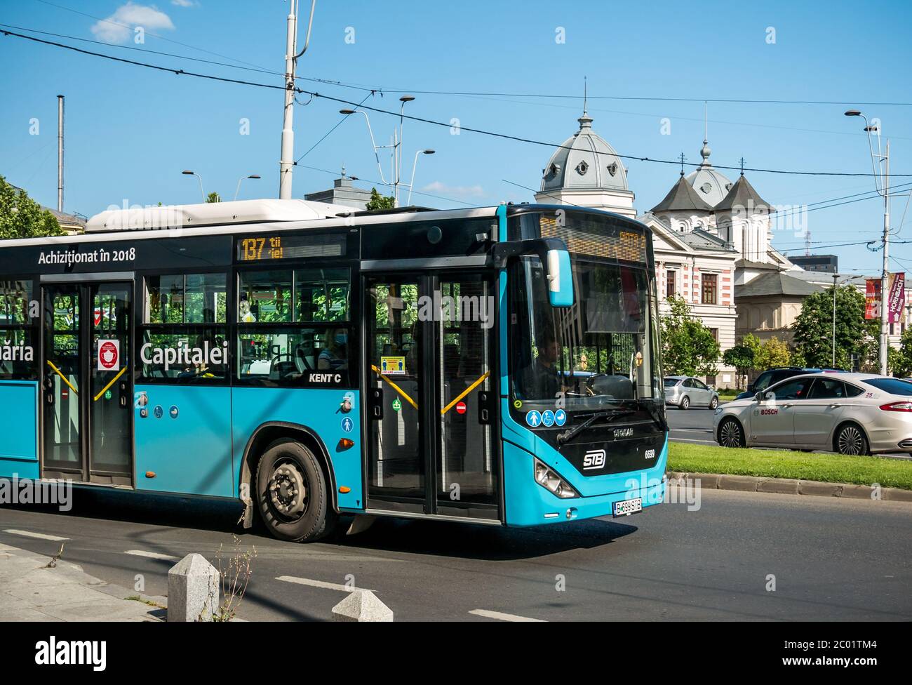 Bucharest/Romania - 05.30.2020: Bus No.137 belonging to Bucharest Transit  Corporation( Societatea de Transport București -STB) in traffic Stock Photo  - Alamy