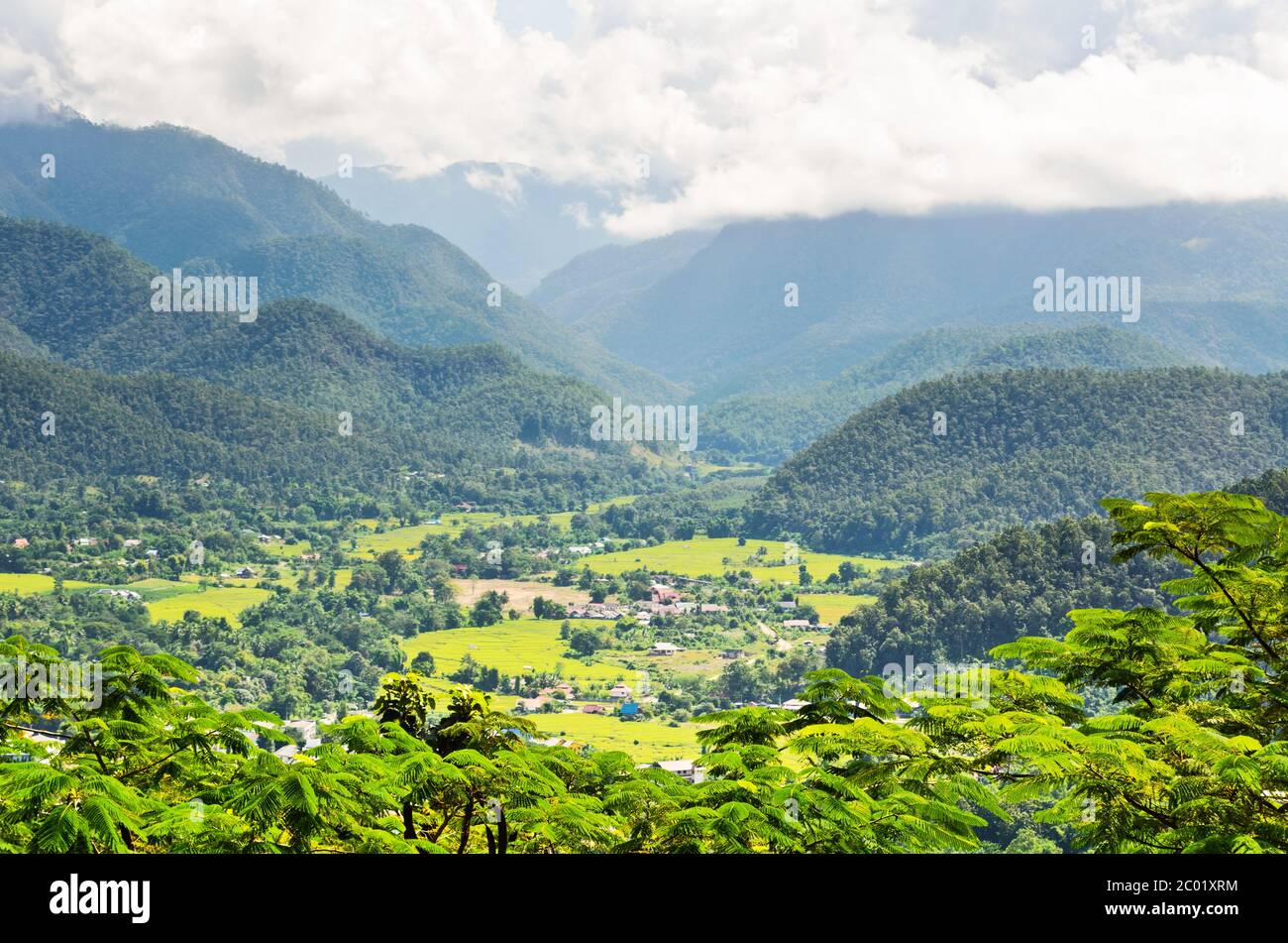 High angle valley view hi-res stock photography and images - Alamy