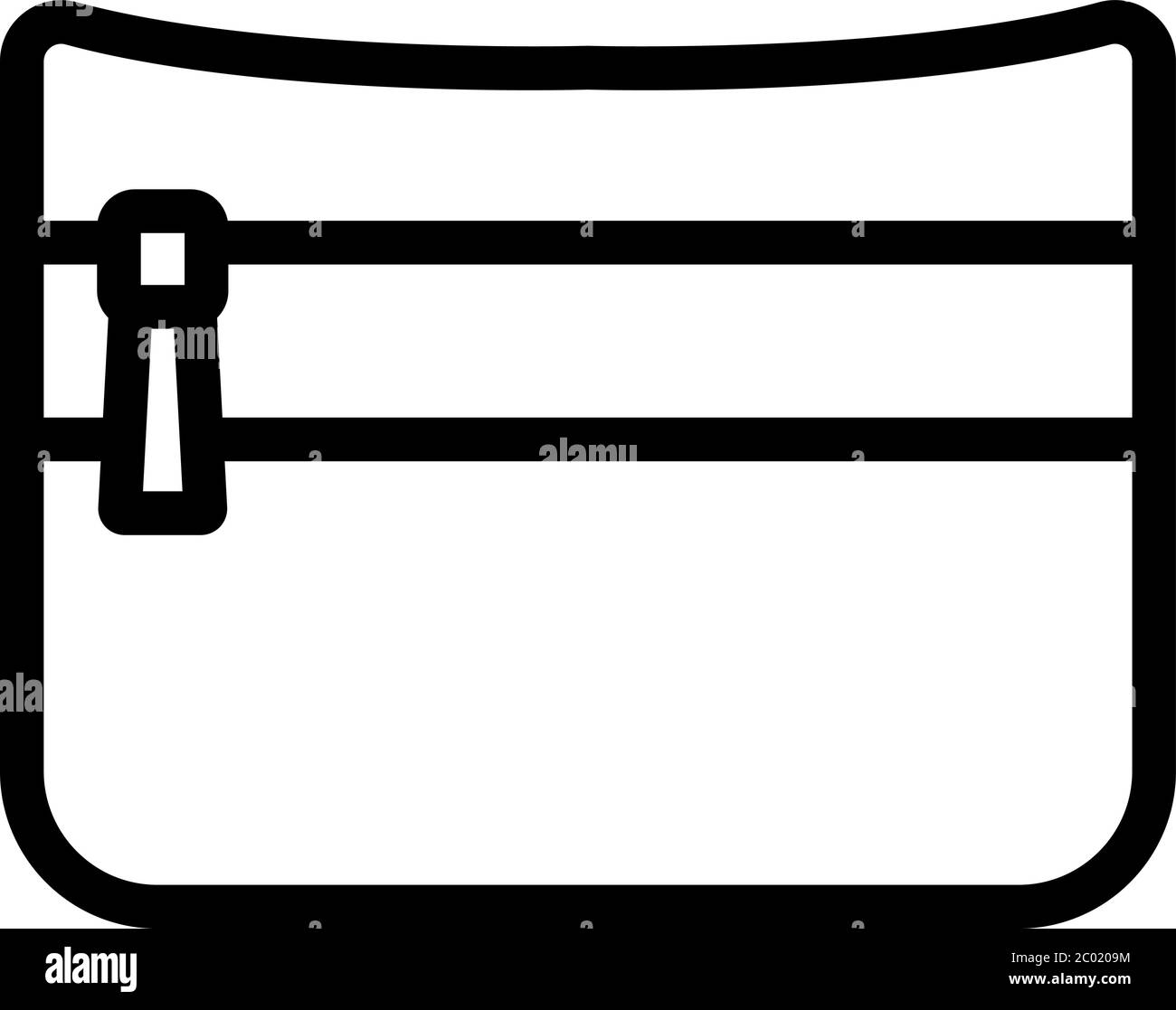 wallet for cash and bank cards icon vector outline illustration Stock ...