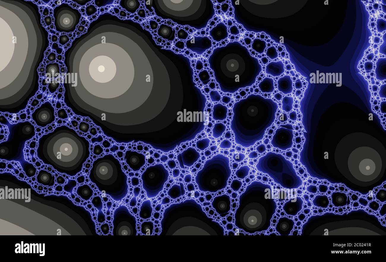 Abstract meditative color fractal background Stock Photo