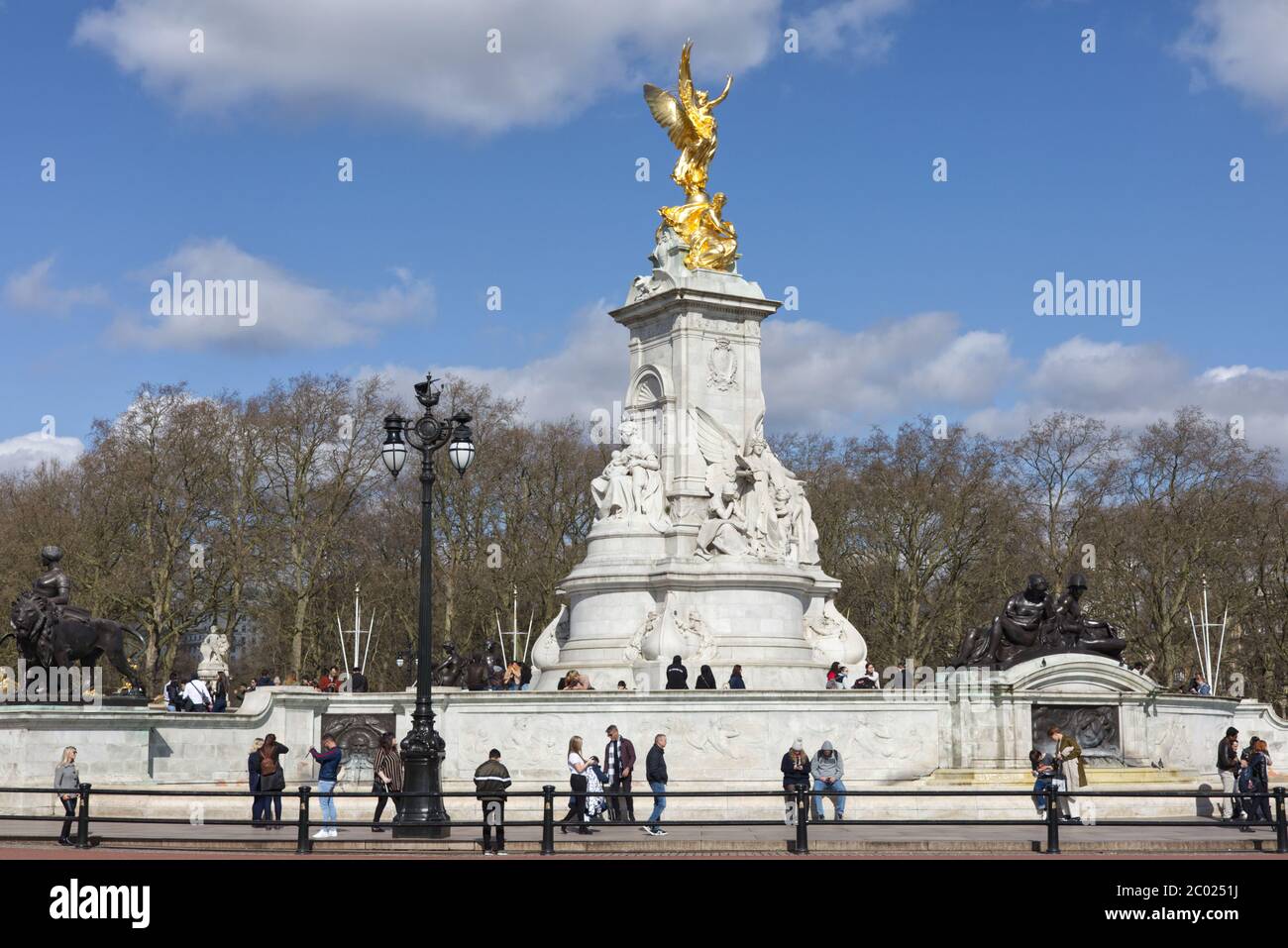 The Queen Victoria Memorial, located in front of Buckingham Palace
