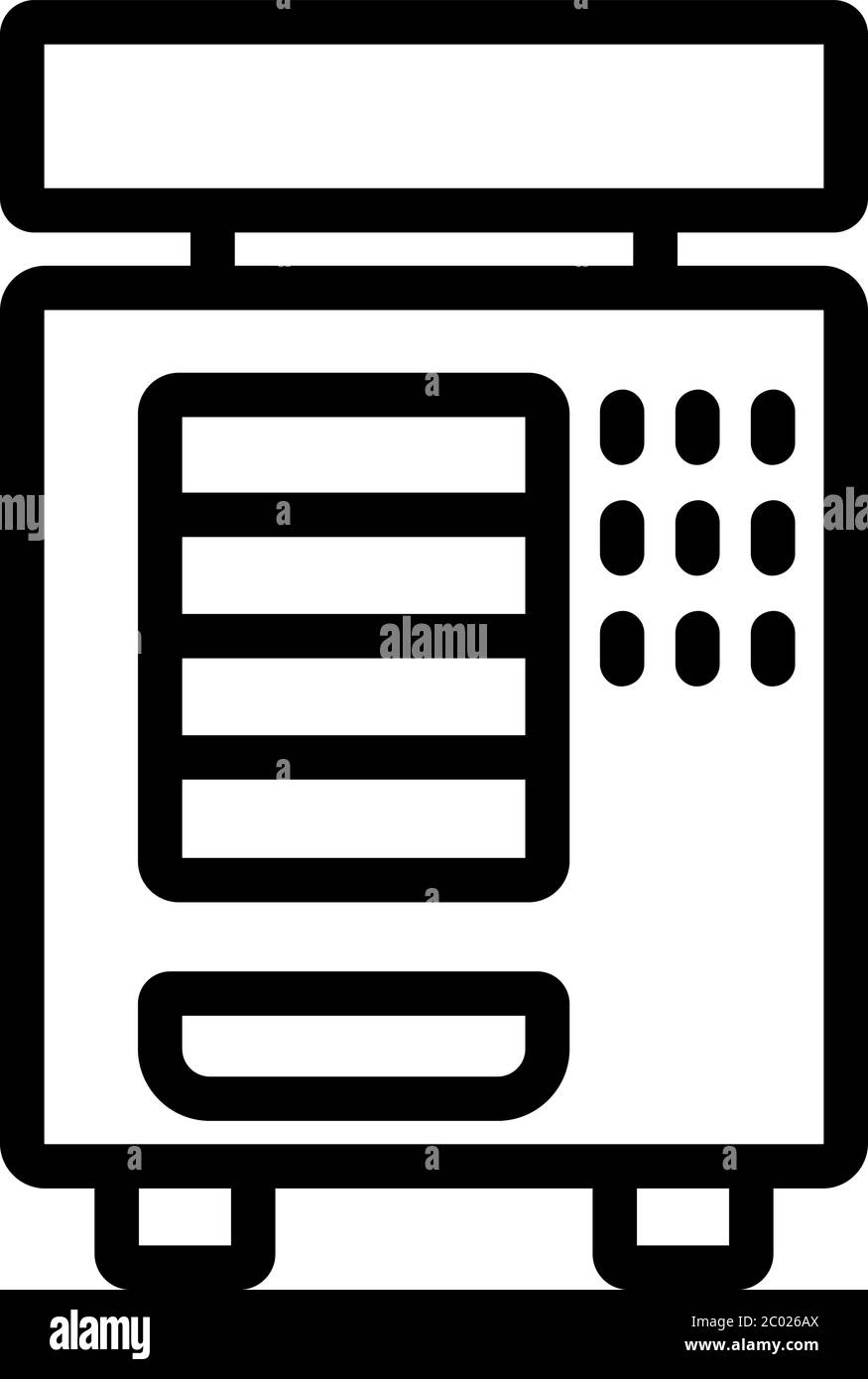 Snack vending machine Black and White Stock Photos & Images - Alamy