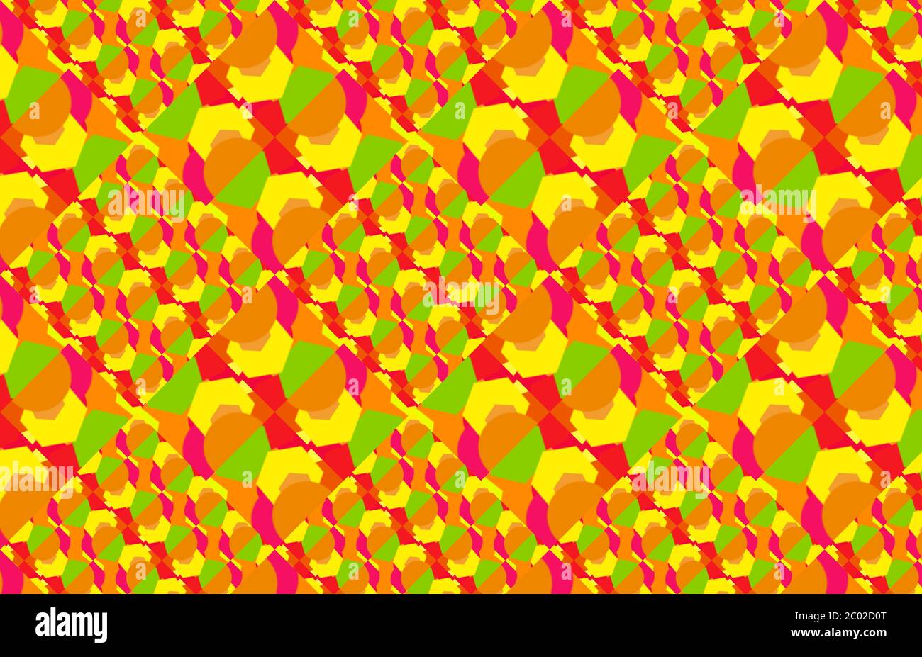 decorative colored geometric abstract pattern Stock Photo