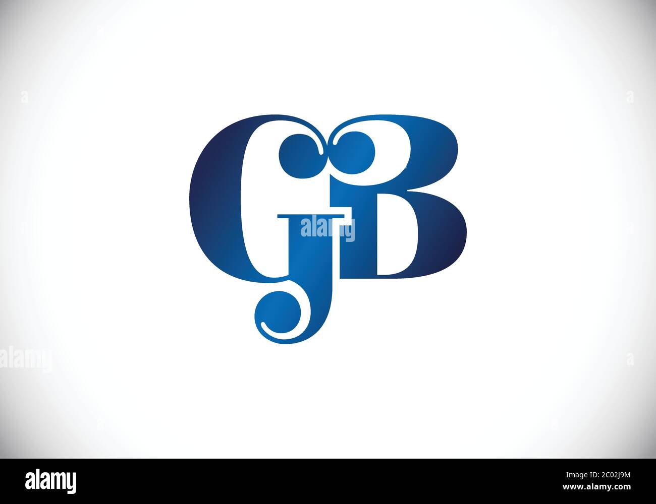 Initial Monogram Letter GB Logo Design Vector Template. GB Letter Logo