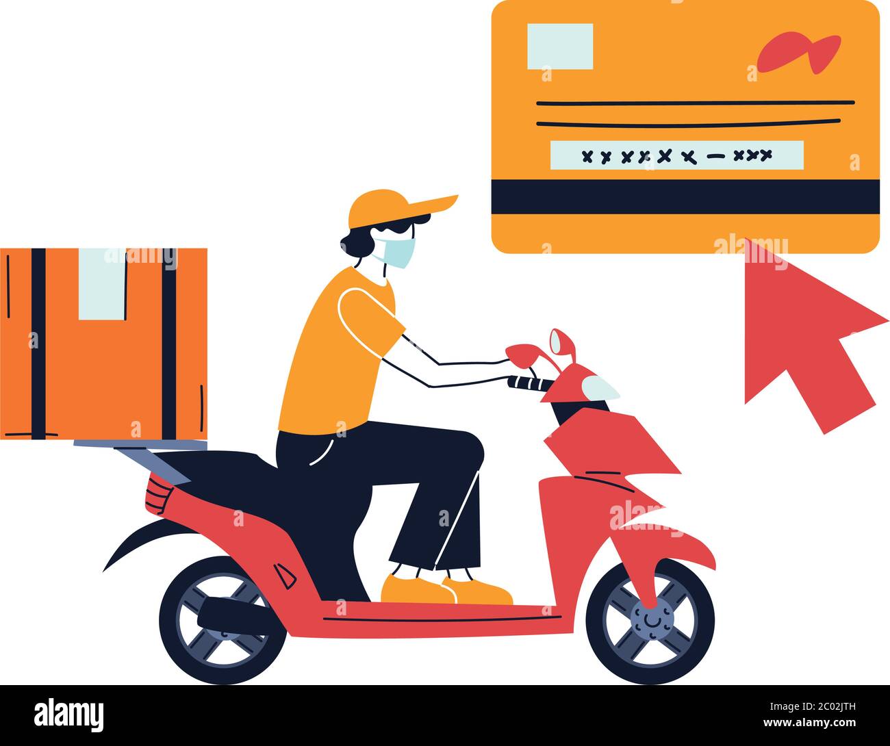 Man wearing messenger bag Stock Vector Images Alamy