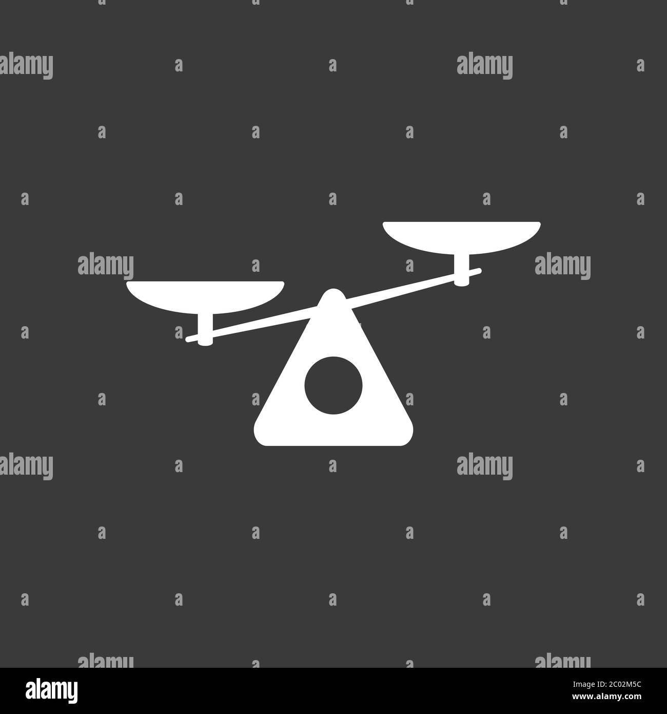 Scales icon. Scales of justice vector icon. Court of law symbol Stock ...