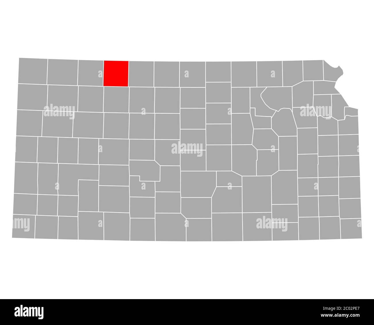 Map of Norton in Kansas Stock Photo Alamy