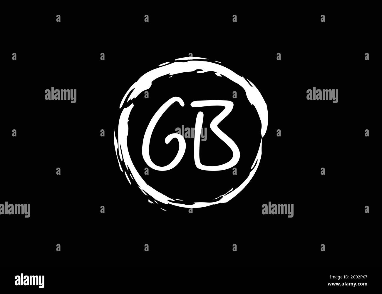 Initial Monogram Letter GB Logo Design Vector Template. GB Letter Logo ...
