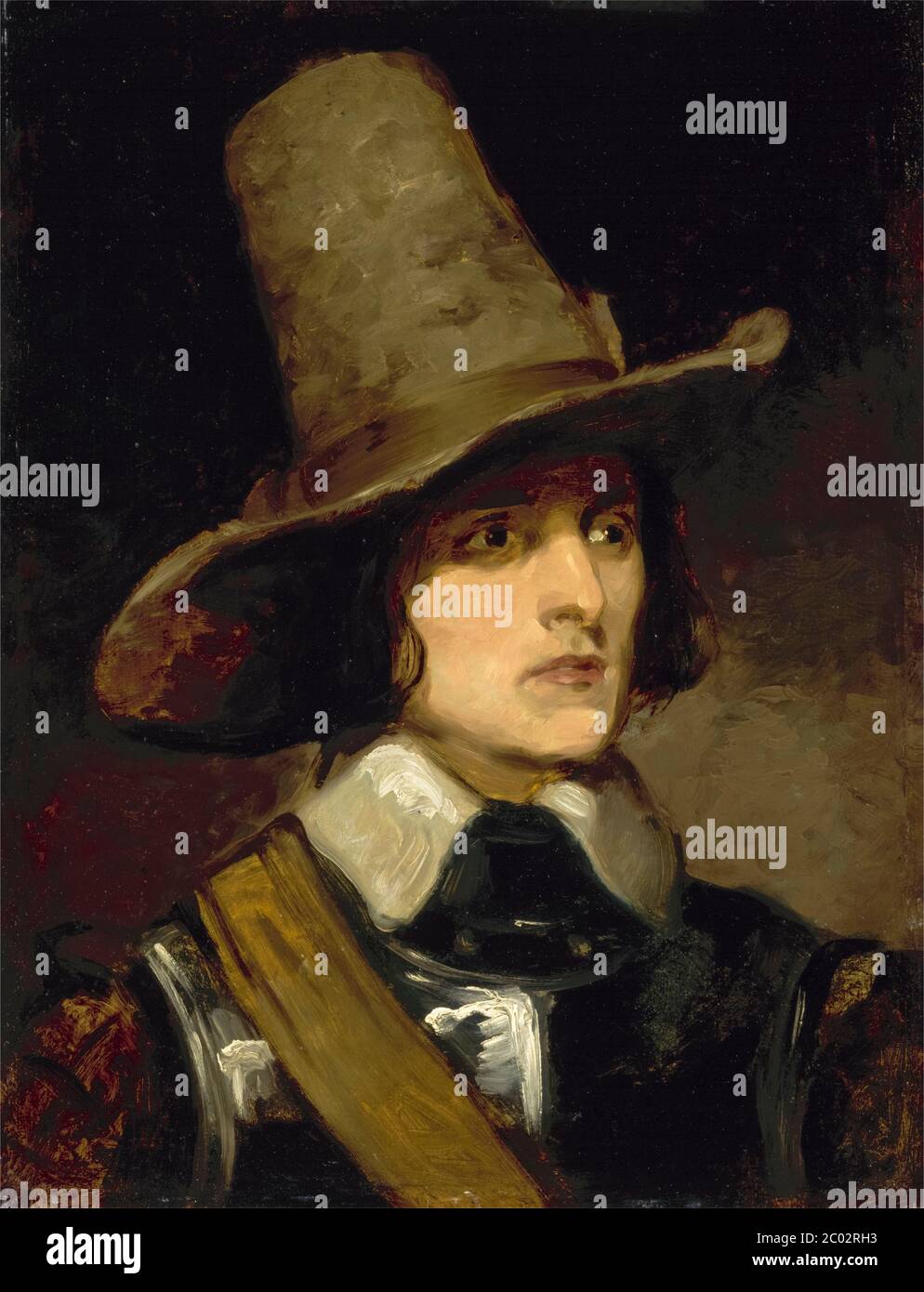 Augustus Leopold Egg (1816-1863), British genre and history painter, portrait painting by Richard Dadd, 1838-1840 Stock Photo