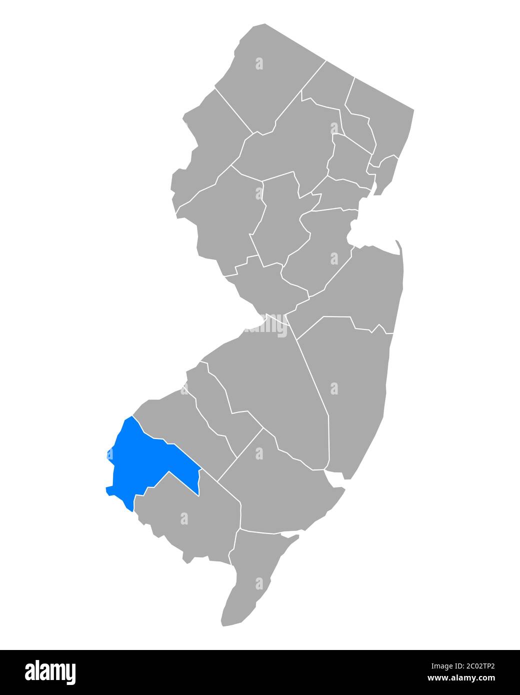 Map of Salem in New Jersey Stock Photo Alamy