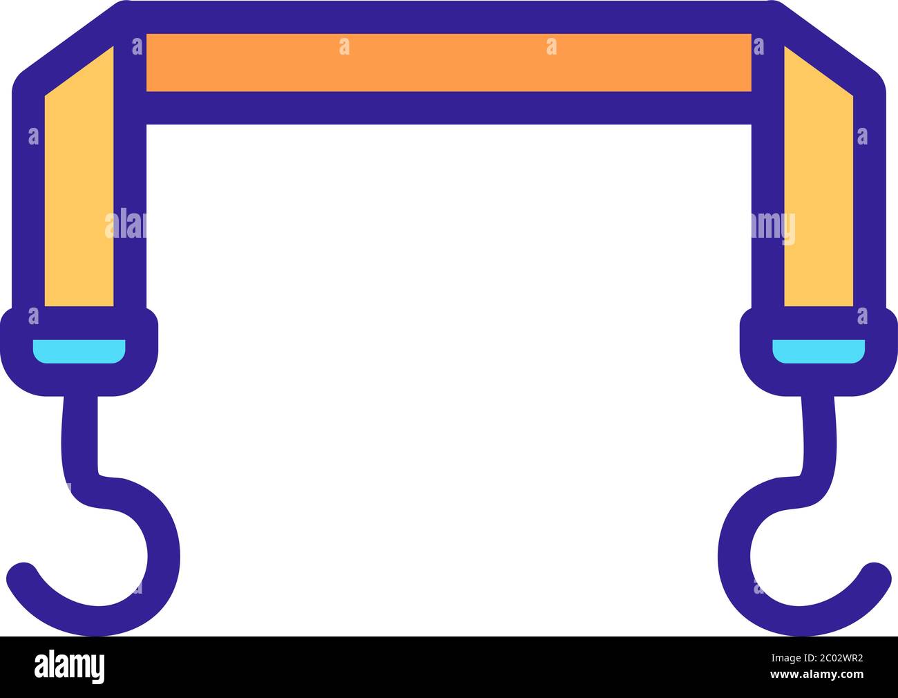 tow rope icon vector outline illustration Stock Vector Image & Art - Alamy