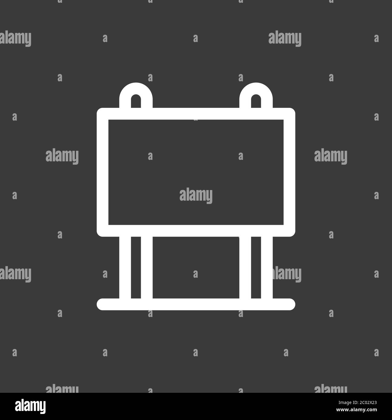 Signage icon. Signboard flat symbol. Illustration isolated on ...