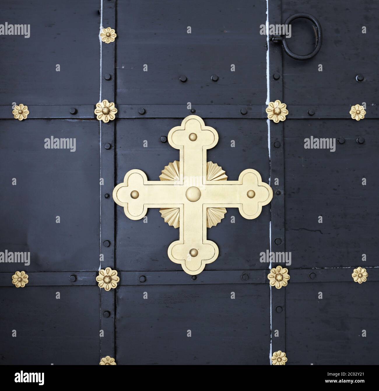 cross on the door Stock Photo - Alamy