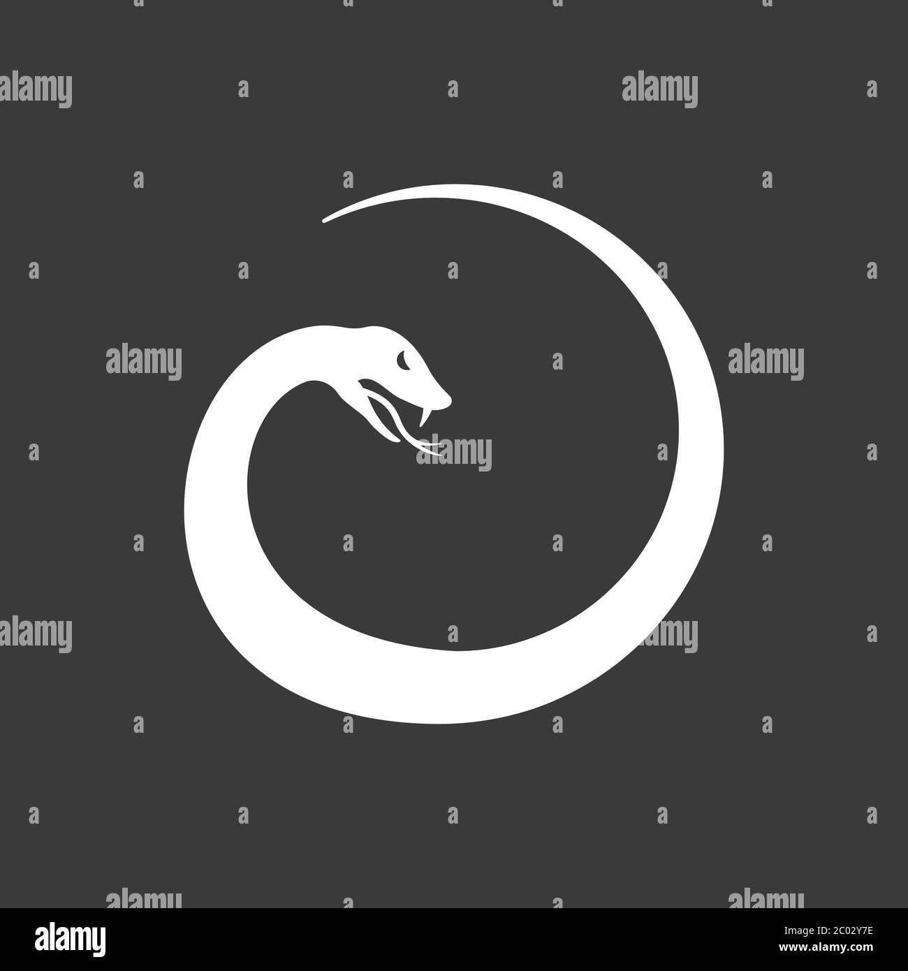 Snake vector icon, animal symbol isolated on background Stock Vector ...