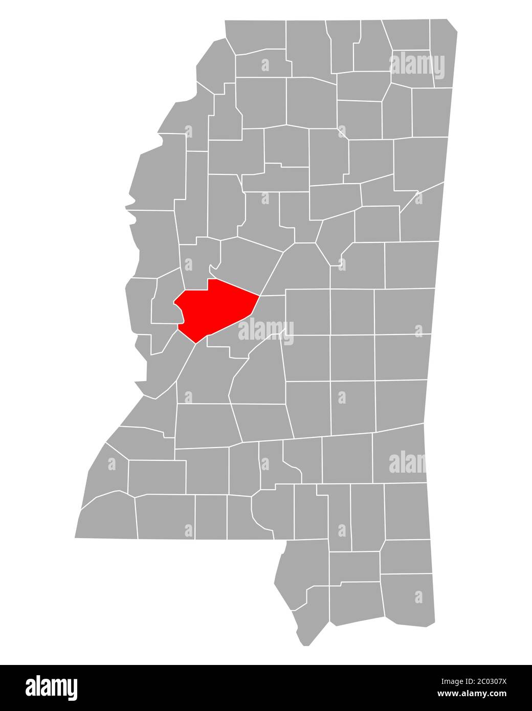 Map of Yazoo in Mississippi Stock Photo Alamy