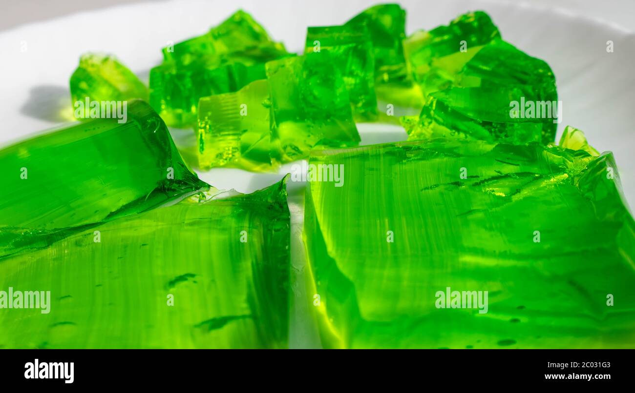 Green Jelly Cube High Resolution Stock Photography and Images - Alamy