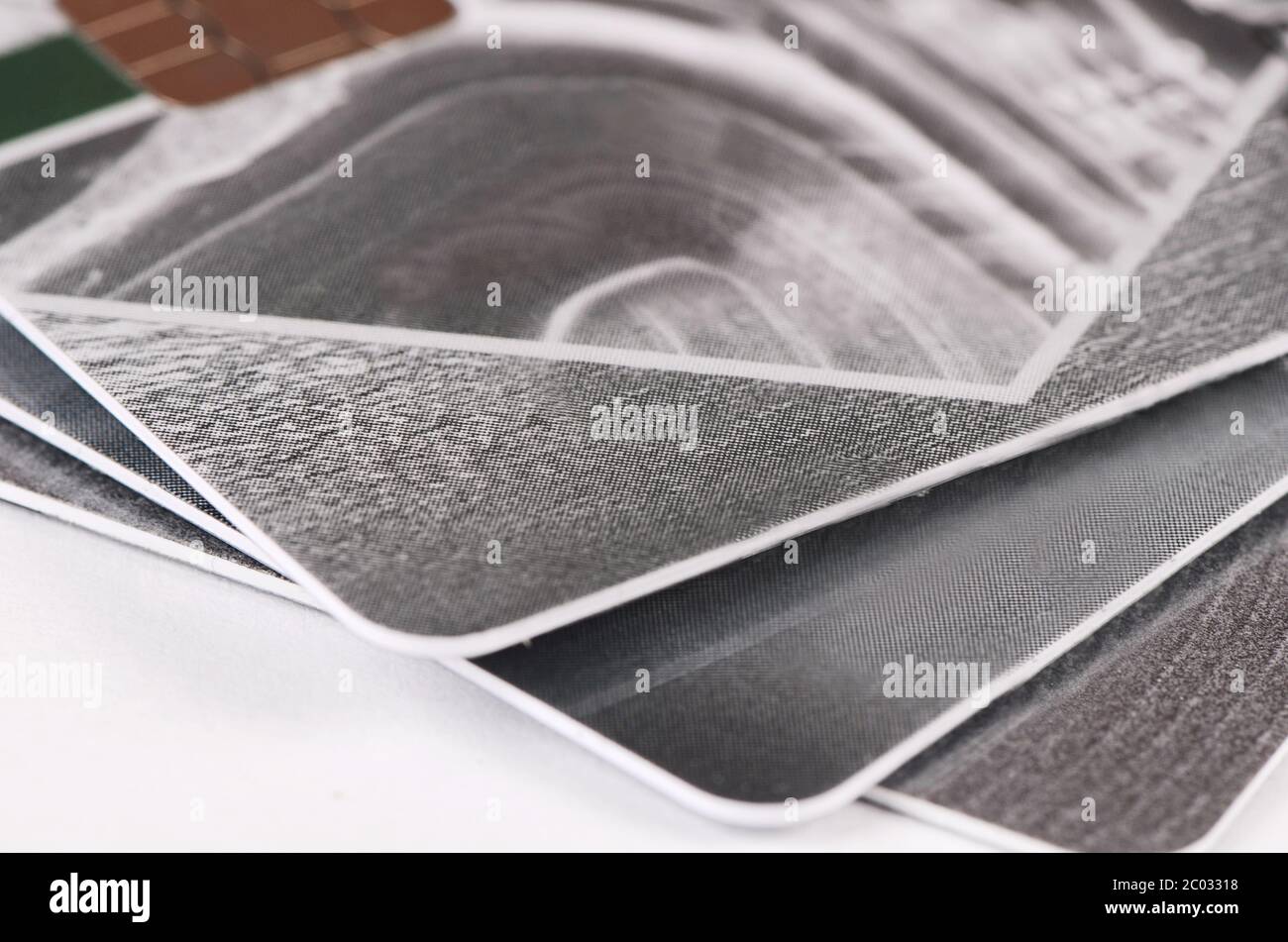 Plastic card isolated on white background Stock Photo - Alamy