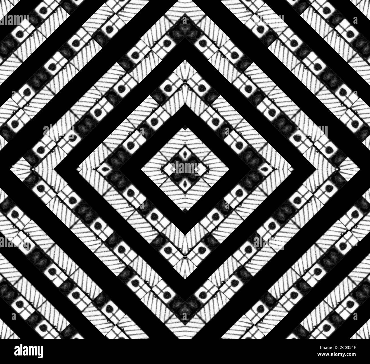 Black and White Abstract Geometric Pattern Stock Photo - Alamy
