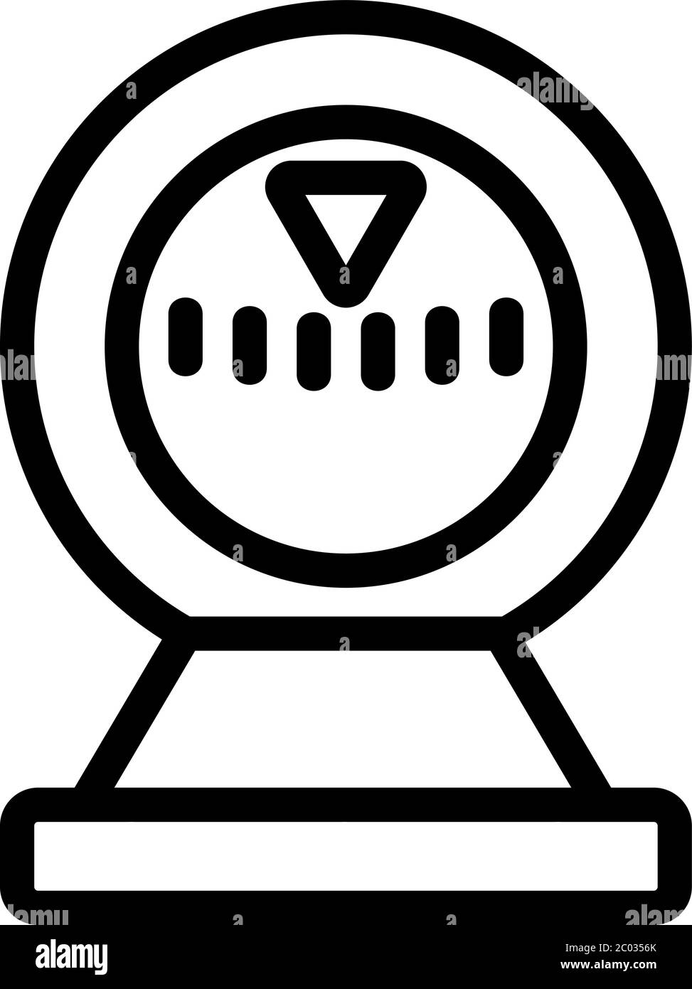 boat compass icon vector outline illustration Stock Vector Image & Art ...