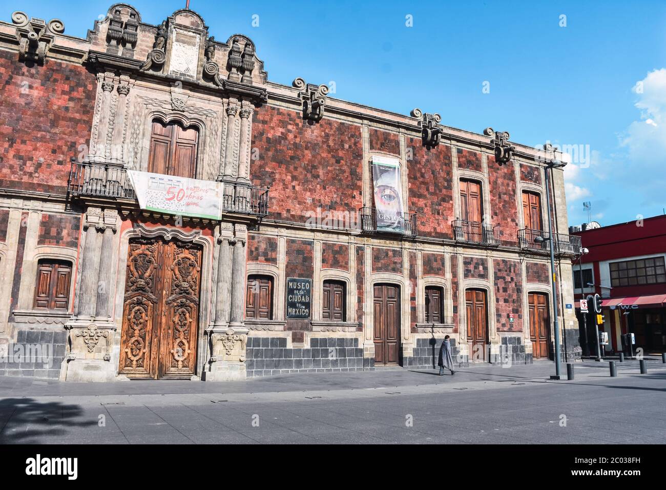 Mexico City, Mexico ; April 26 2020:  museum of mexico city, located in the historic center of mexico Stock Photo