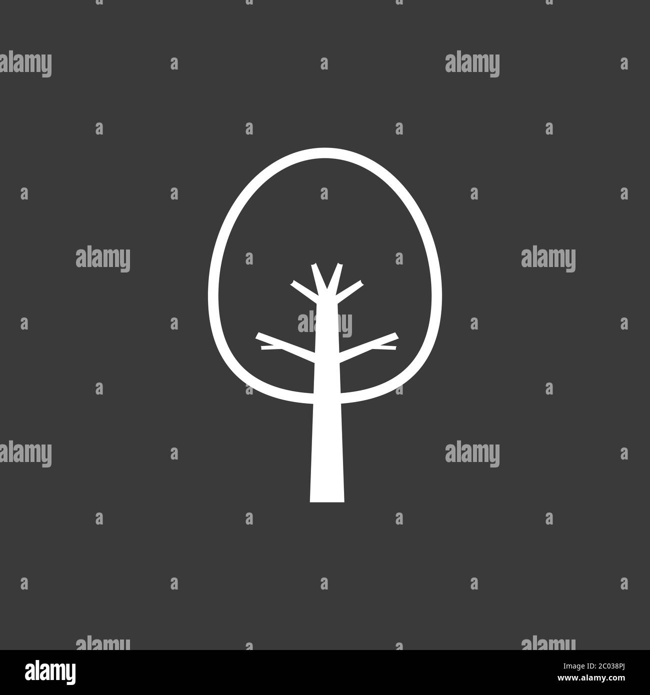 Tree vector icon, trees symbol isolated on background Stock Vector ...