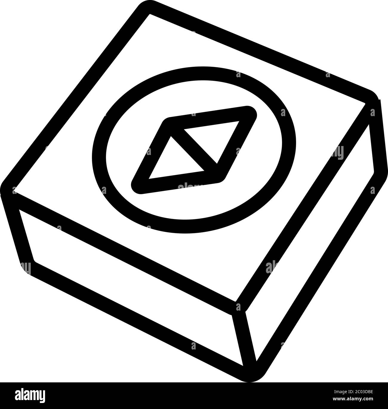 compass box icon vector outline illustration Stock Vector Image & Art Alamy