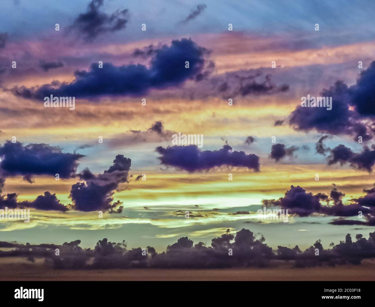 Sky Sunset and Clouds Stock Photo - Alamy