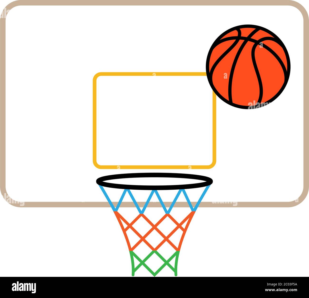 Basketball Net Icon, Basketball Net Board Vector Illustration Stock Vector Image & Art Alamy