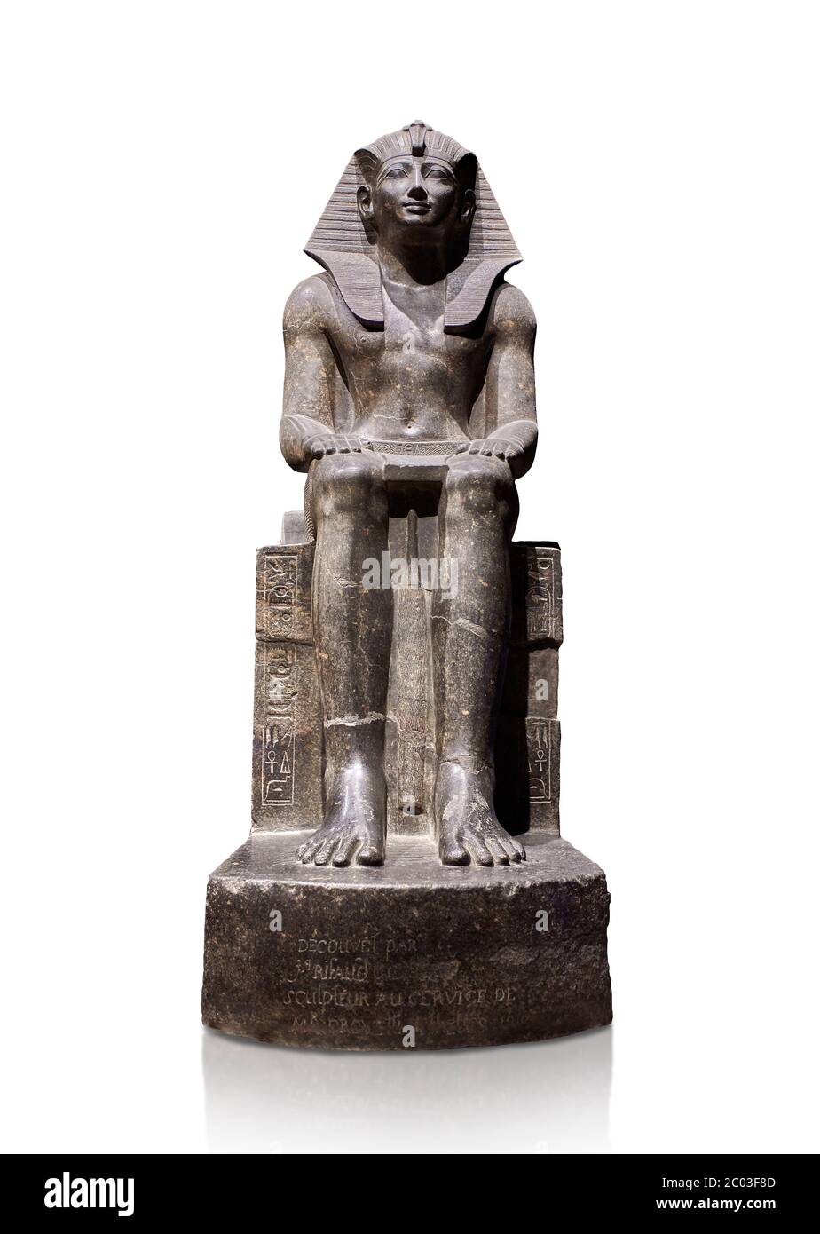 Ancient Egyptian statue of Tuthmosis II, granodorite, New Kingdom, 18th ...