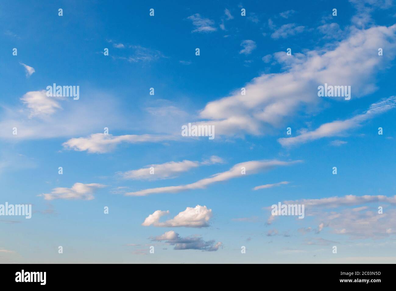 Blue sky and beautiful white clouds background Stock Photo - Alamy