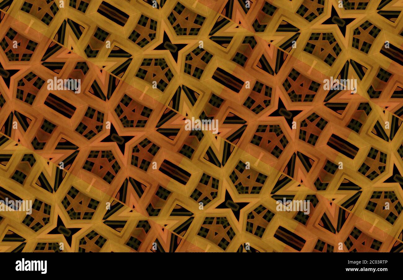 Digital Luxury Geometric Pattern Stock Photo