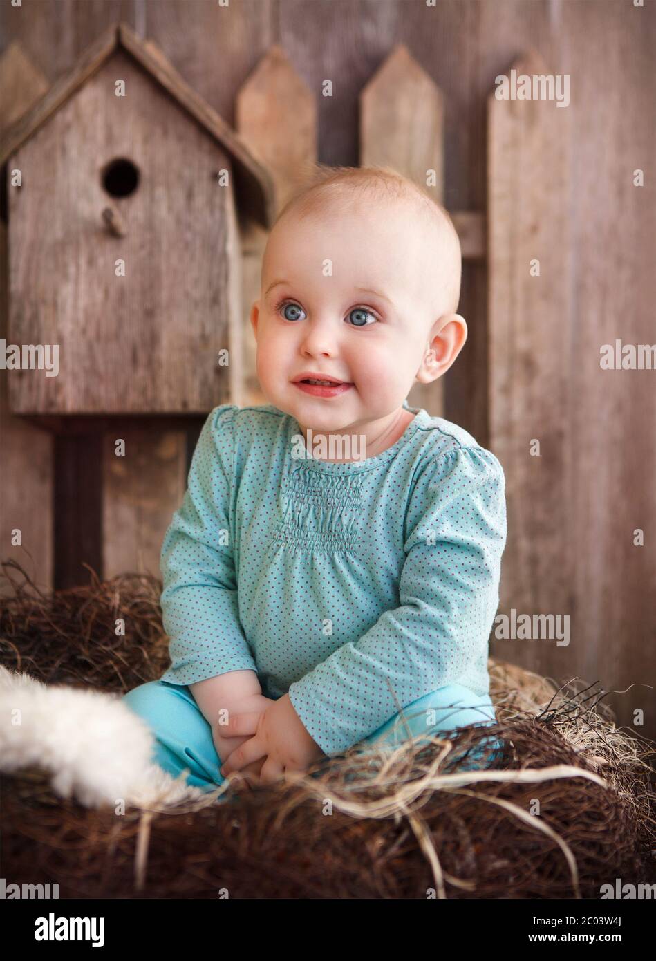 Portrait of an adorable baby girl Stock Photo - Alamy