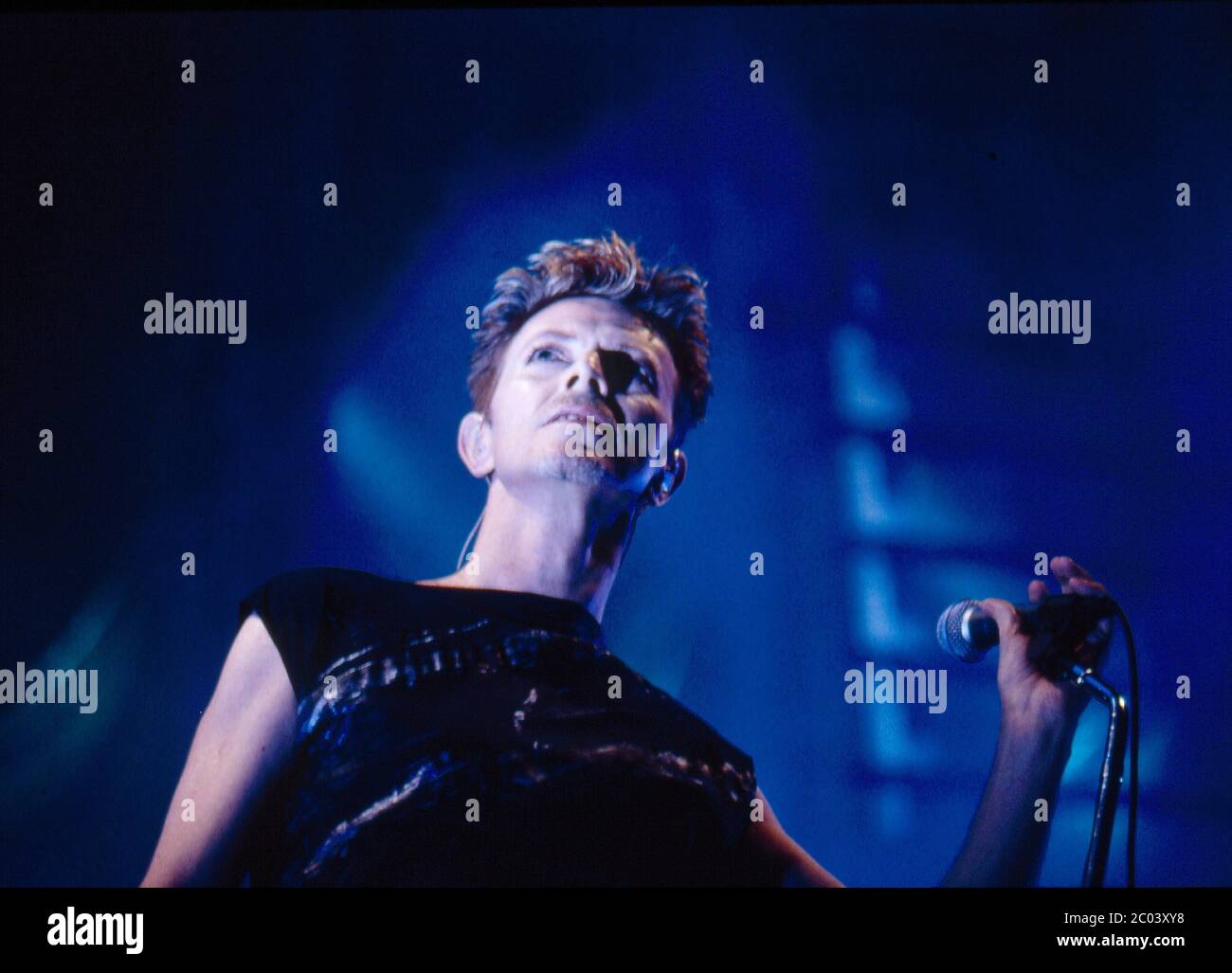 David Bowie in concert at Wembley Arena,London 17th November 1995 Stock Photo
