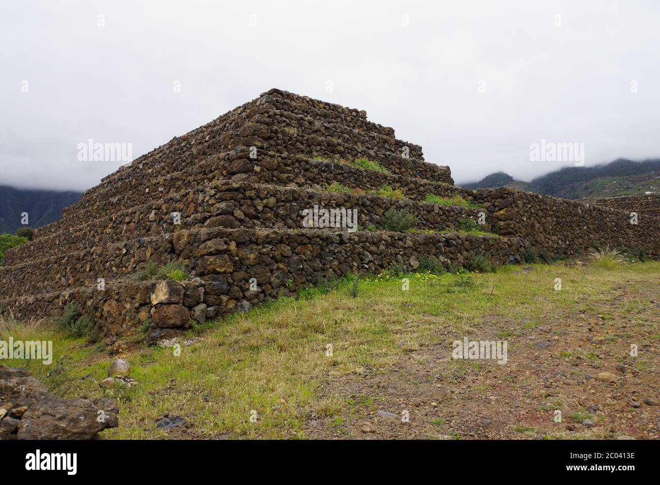 Guimarr Pyramids of Güimar Stock Photo - Alamy