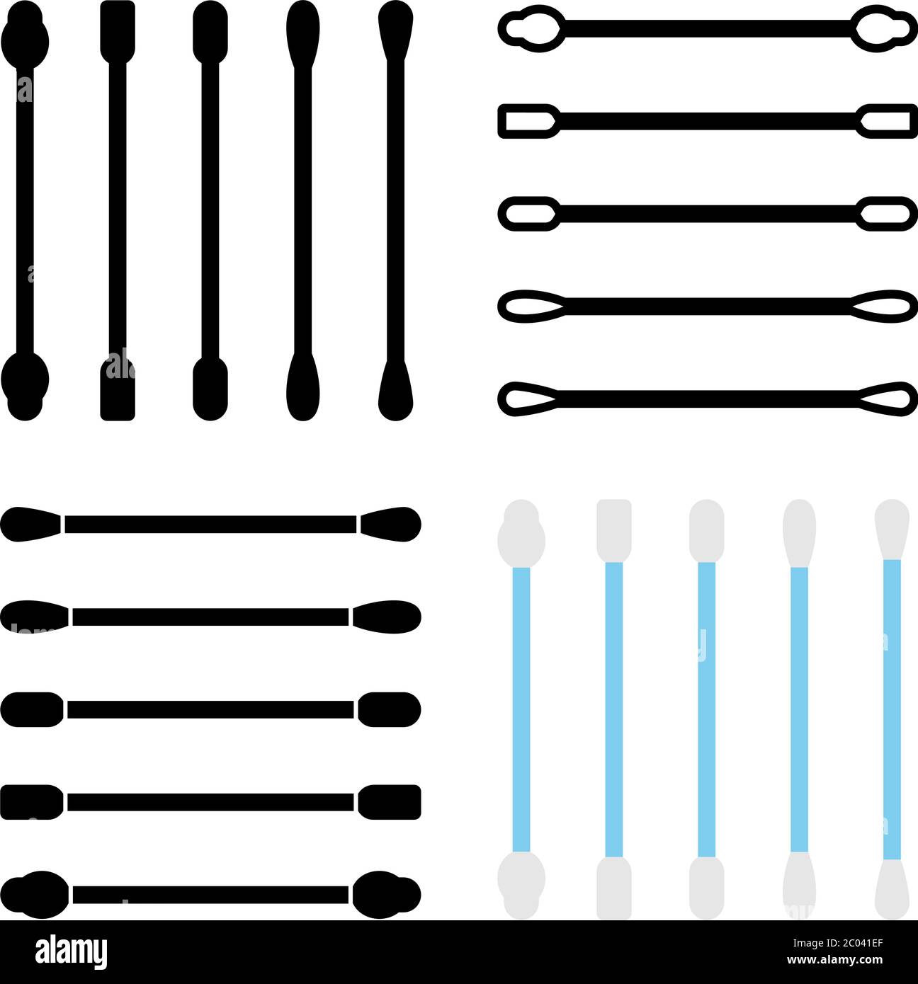 Cotton Swab, Cotton Bud Icon Vector Illustration Stock Vector Image