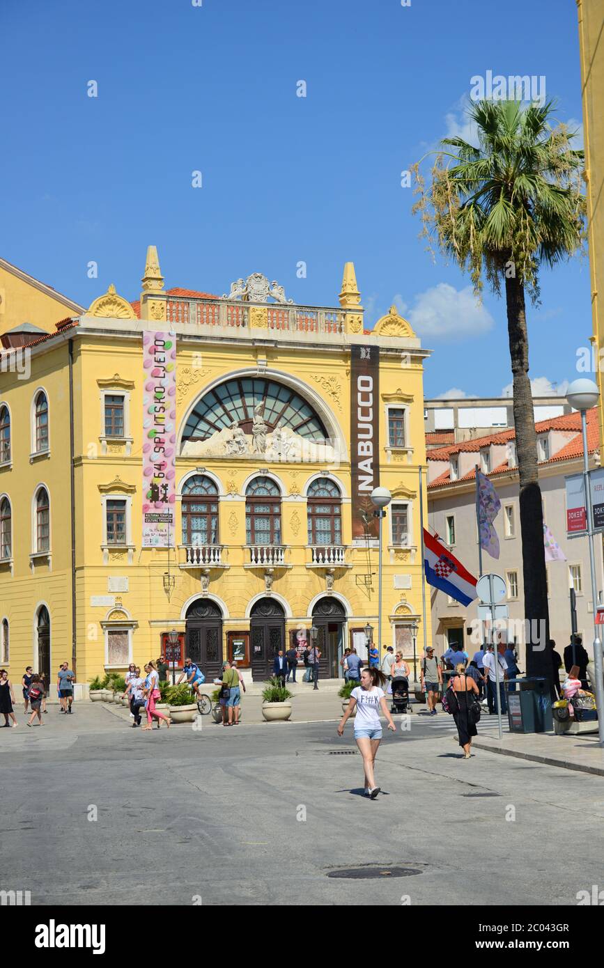The Croatian National Theater in Split Stock Photo Alamy