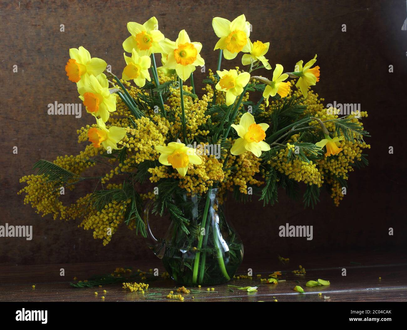 Bouquet from spring colours Stock Photo