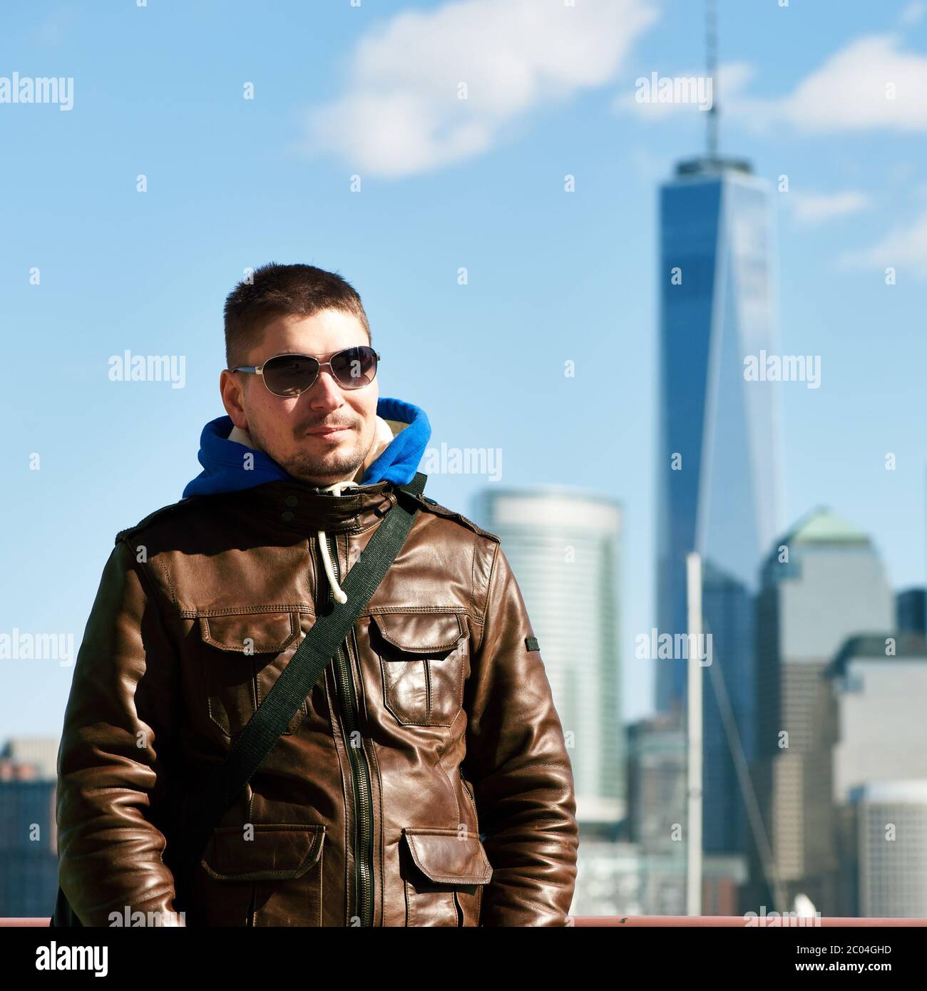 Man in New York City Stock Photo Alamy