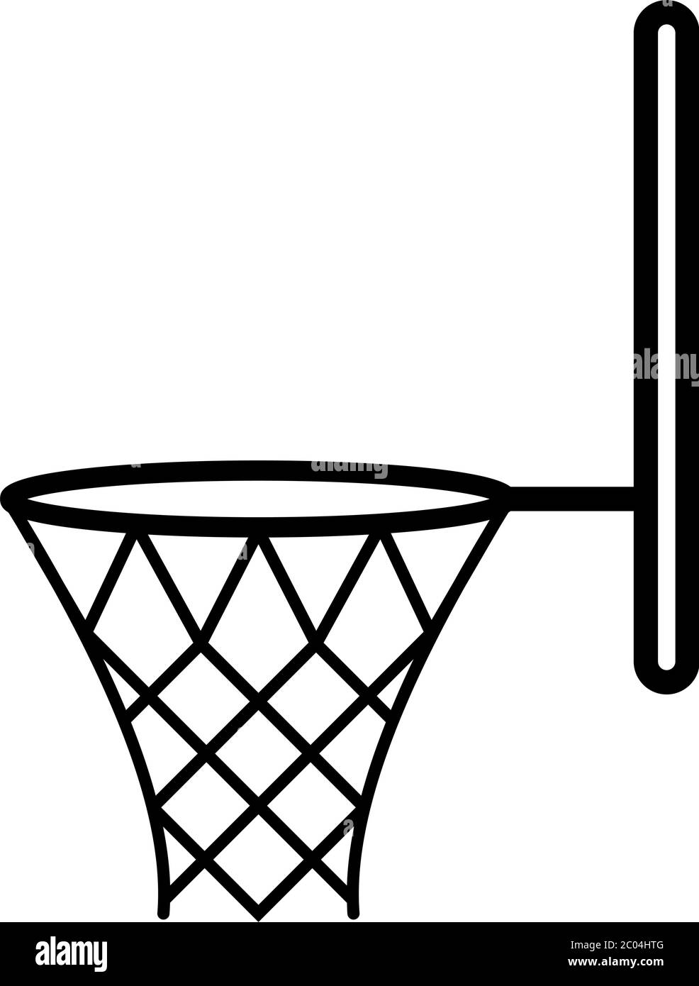 Basketball Net Icon, Basketball Net Board Vector Illustration Stock Vector