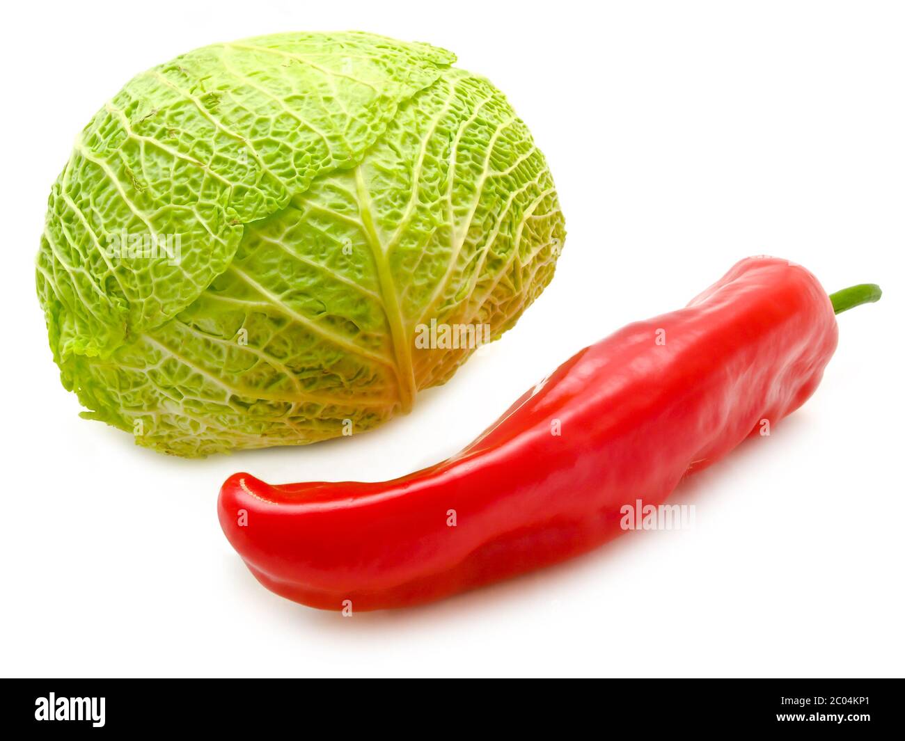 Cabbage and Pepper Stock Photo - Alamy