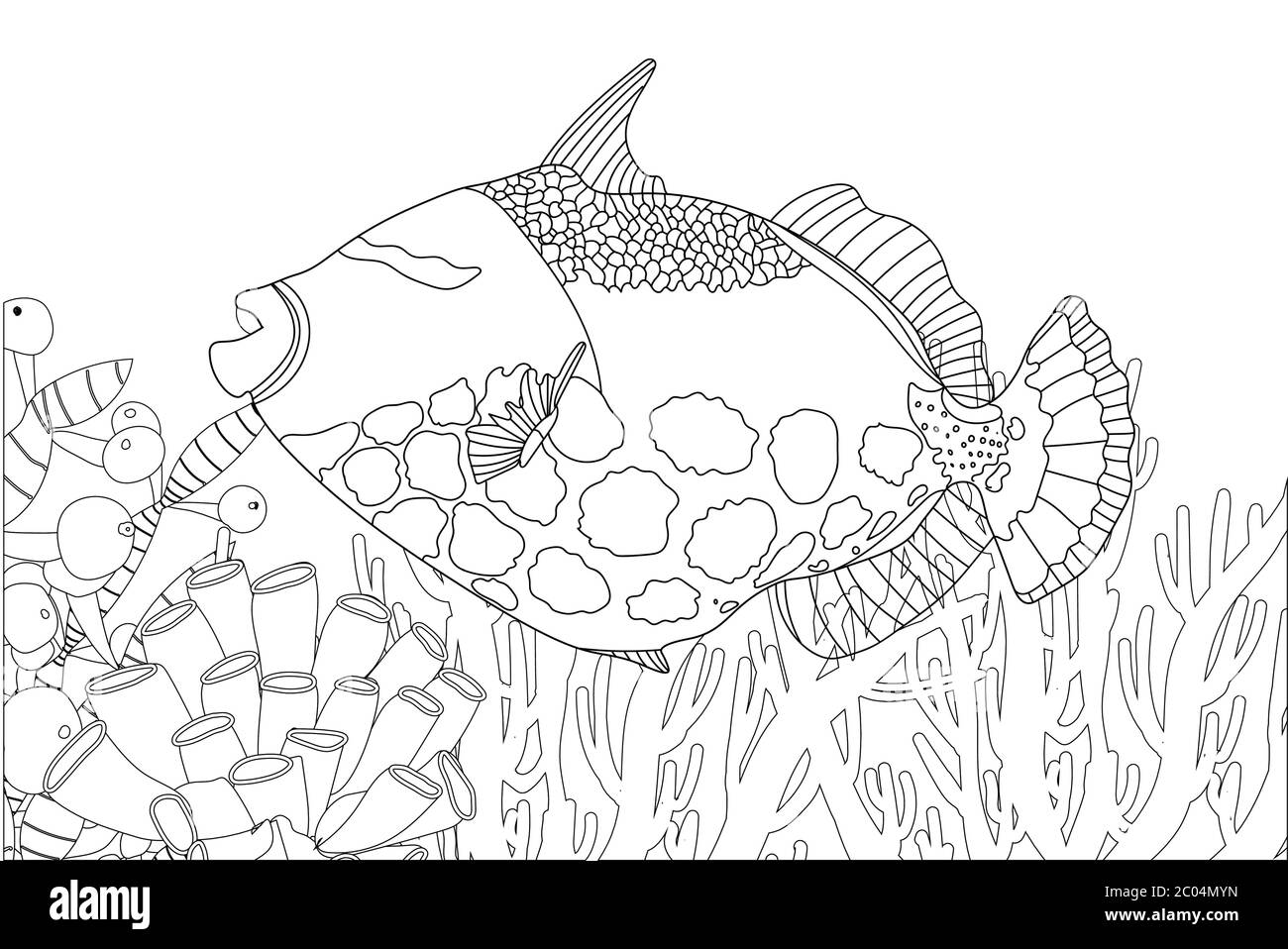 under the sea creatures coloring pages