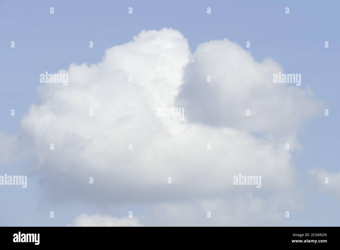 White clouds, blue sky, background image, Germany, Europe Stock Photo