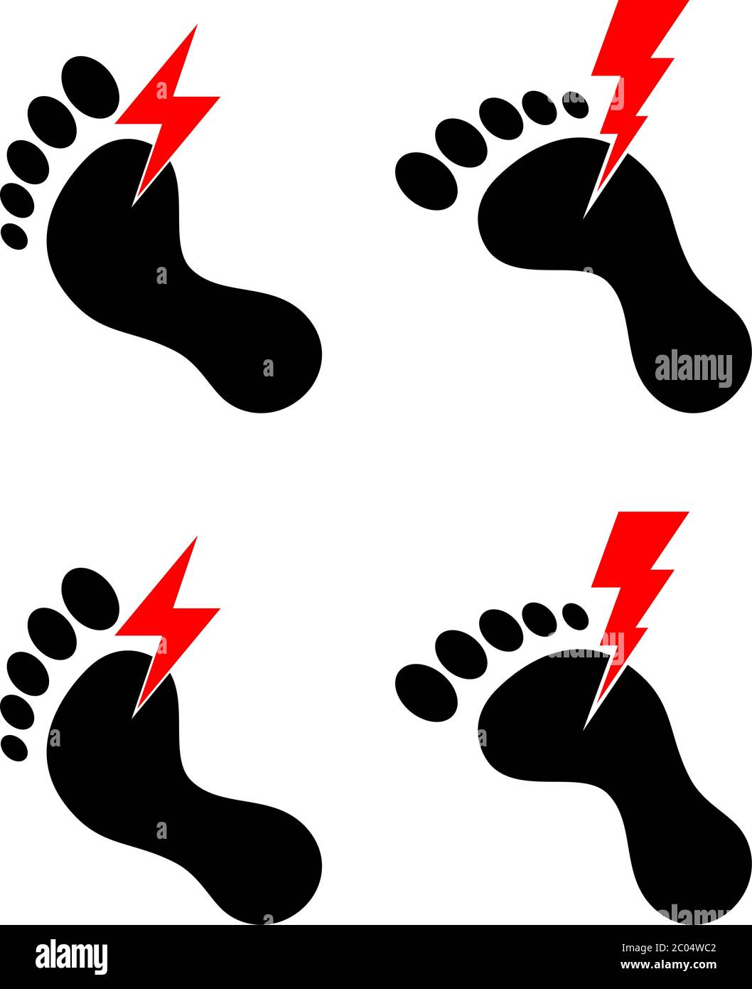Human Feet Pain Vector Illustration Stock Vector Image & Art Alamy