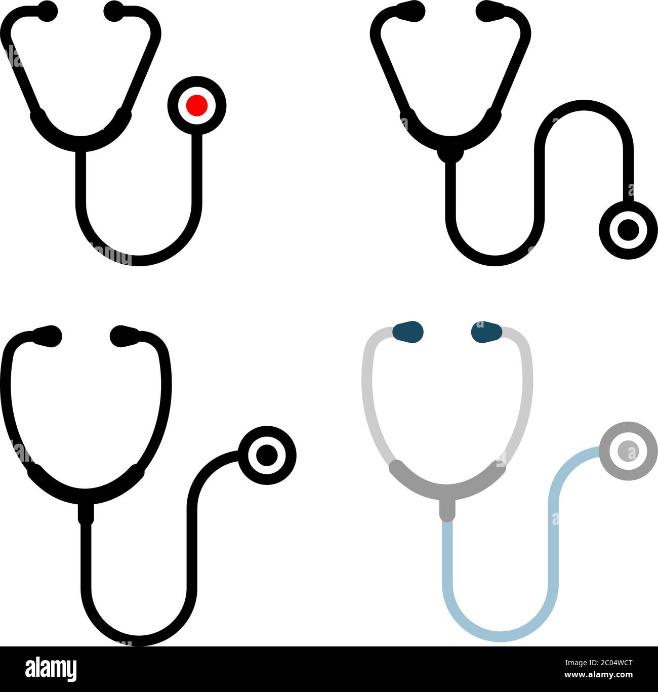 Stethoscope Icon Vector Illustration Stock Vector