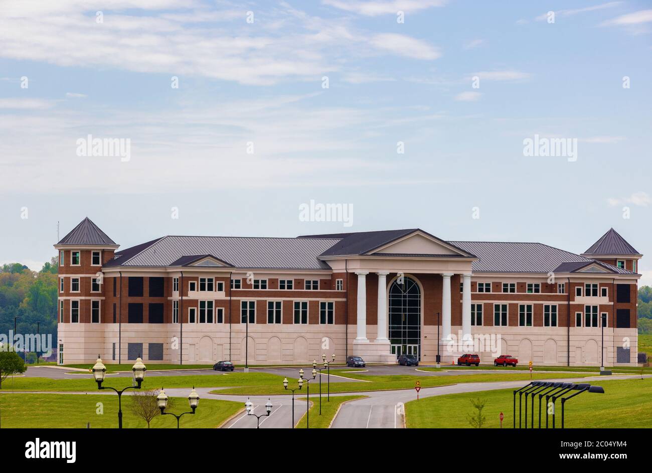 Harrogate, Tennessee, USA April 28, 2020 LMU campus buildings devoid