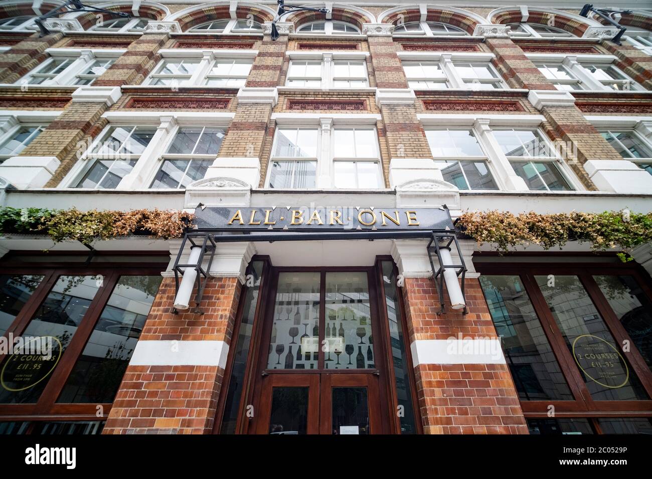 LONDON JUNE, 2020 All Bar One British pub chain serving tap beers