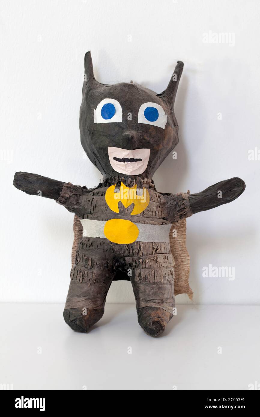 Vintage Papier Mache Batman Pinata Stock Photo - Alamy